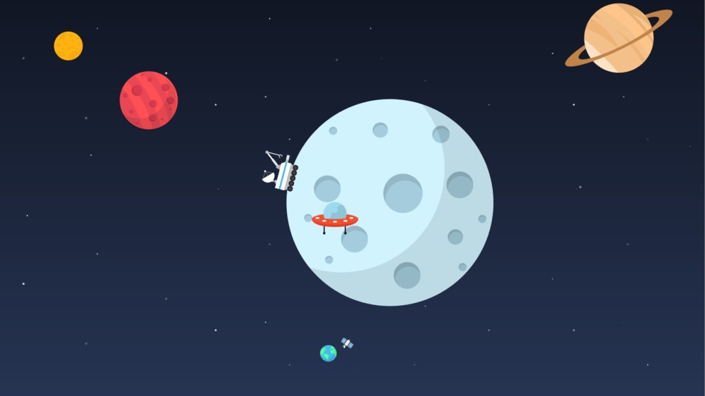 Starship Troopers! A multi-scene CSS-only SVG animation
